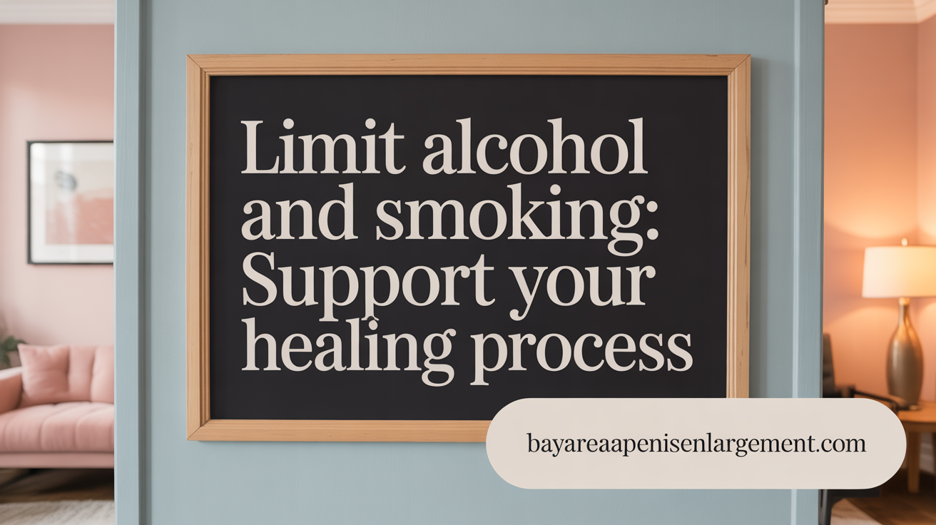 Limit Alcohol and Smoking: Support Your Healing Process