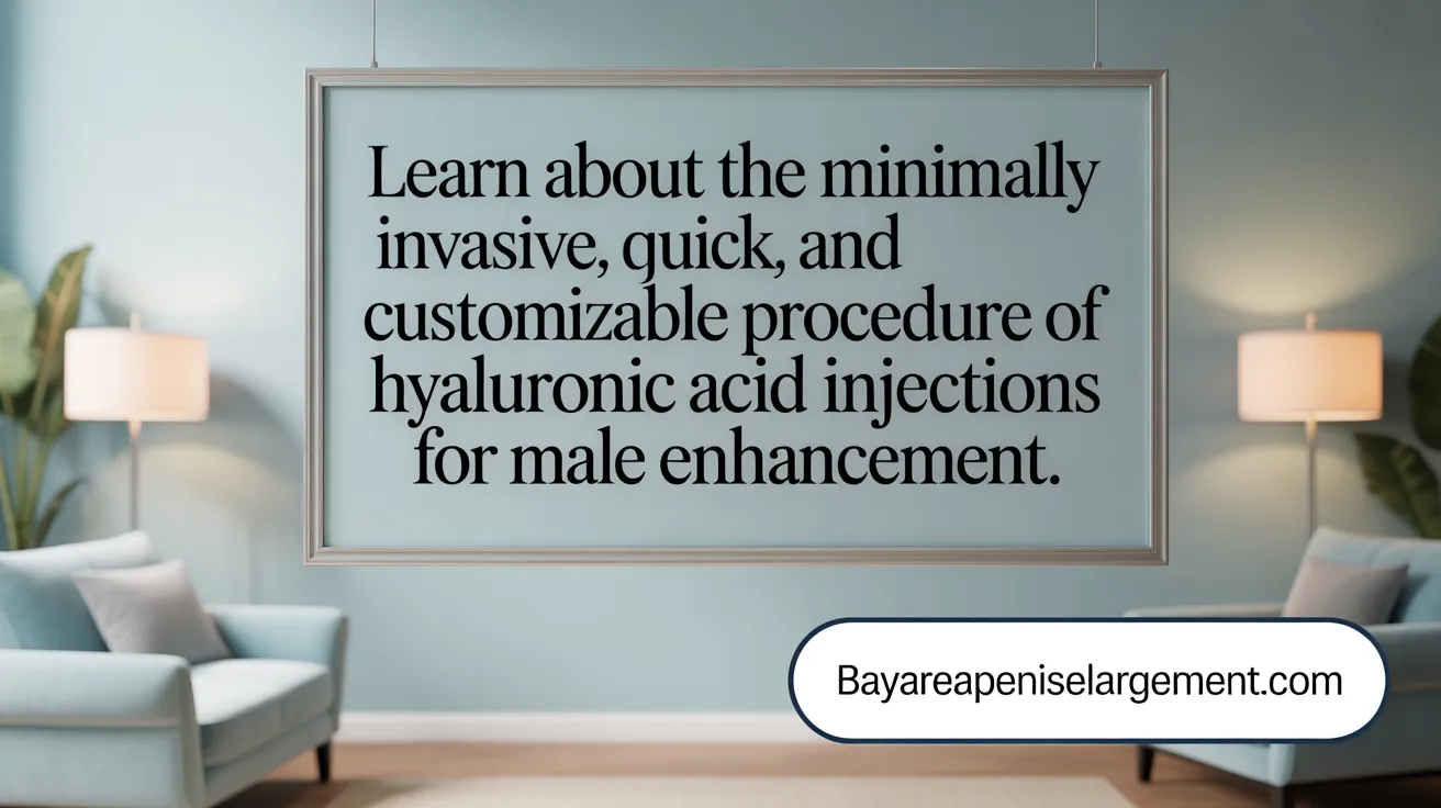Learn about the minimally invasive, quick, and customizable procedure of hyaluronic acid injections for penile enhancement.