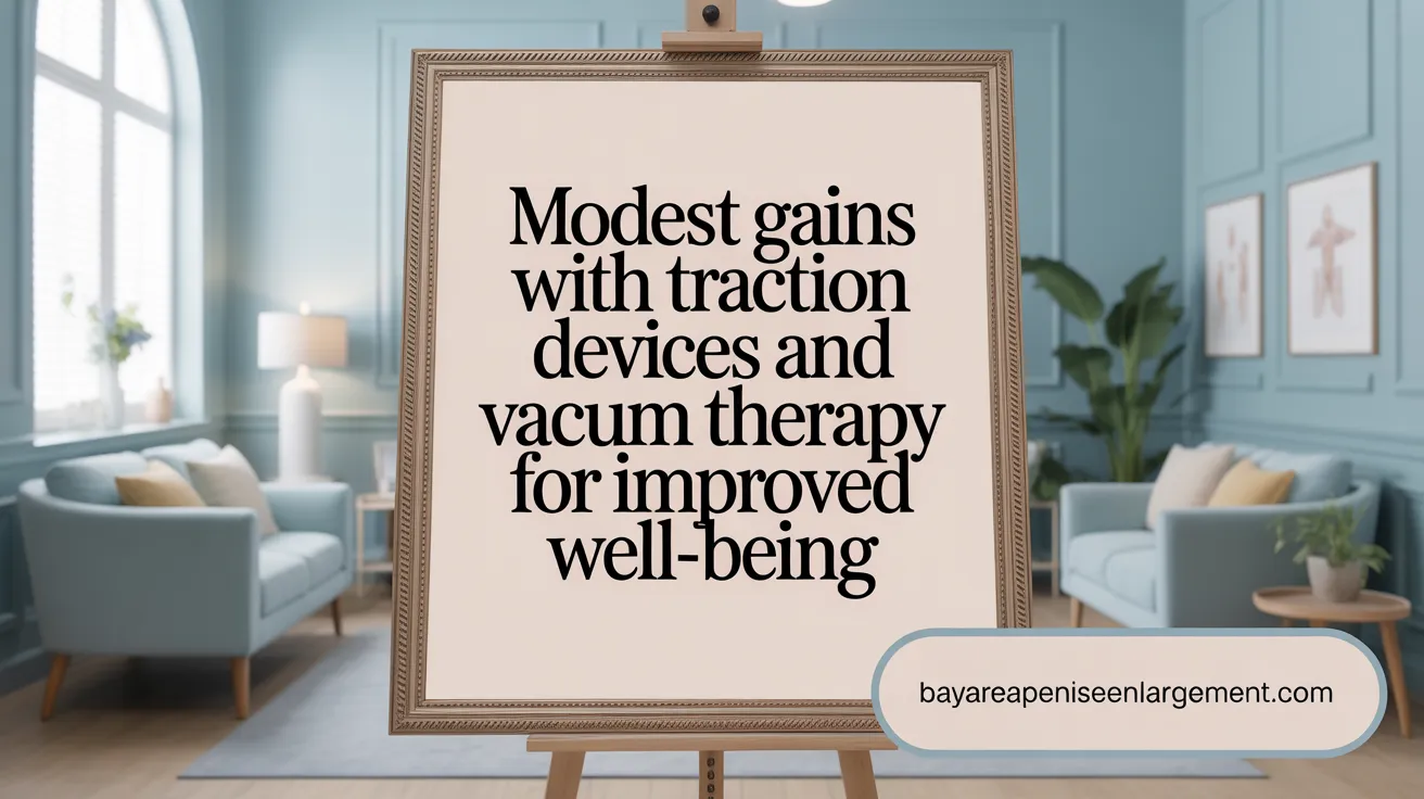 Modest gains with traction devices and vacuum therapy