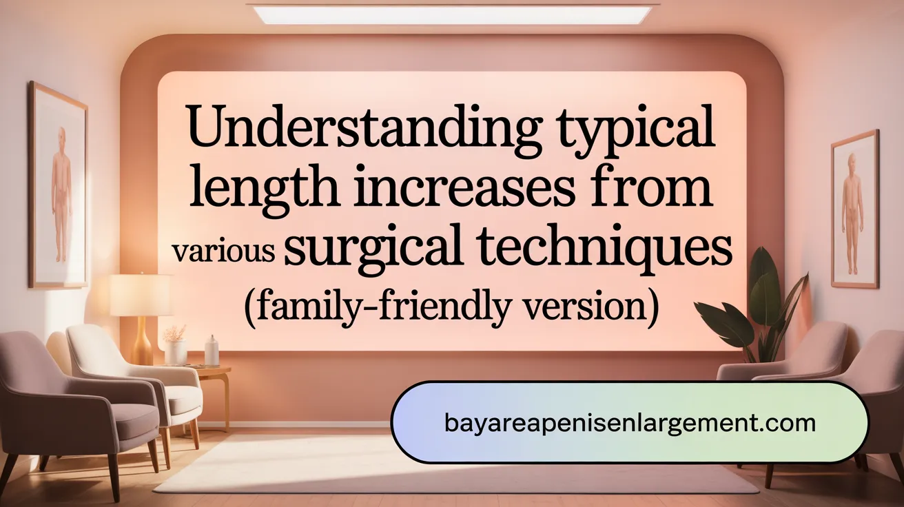 Understanding typical length increases from various surgical techniques