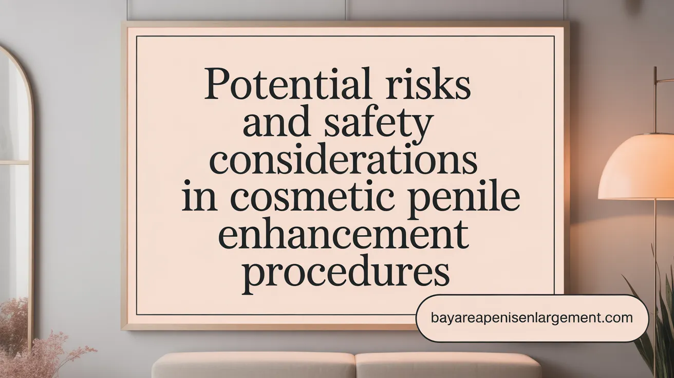 Potential risks and safety considerations in penile augmentation