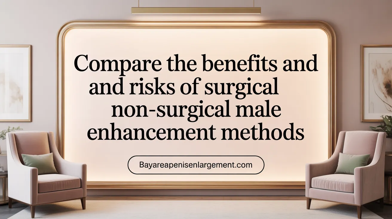 Compare the Benefits and Risks of Surgical and Non-Surgical Penis Enlargement