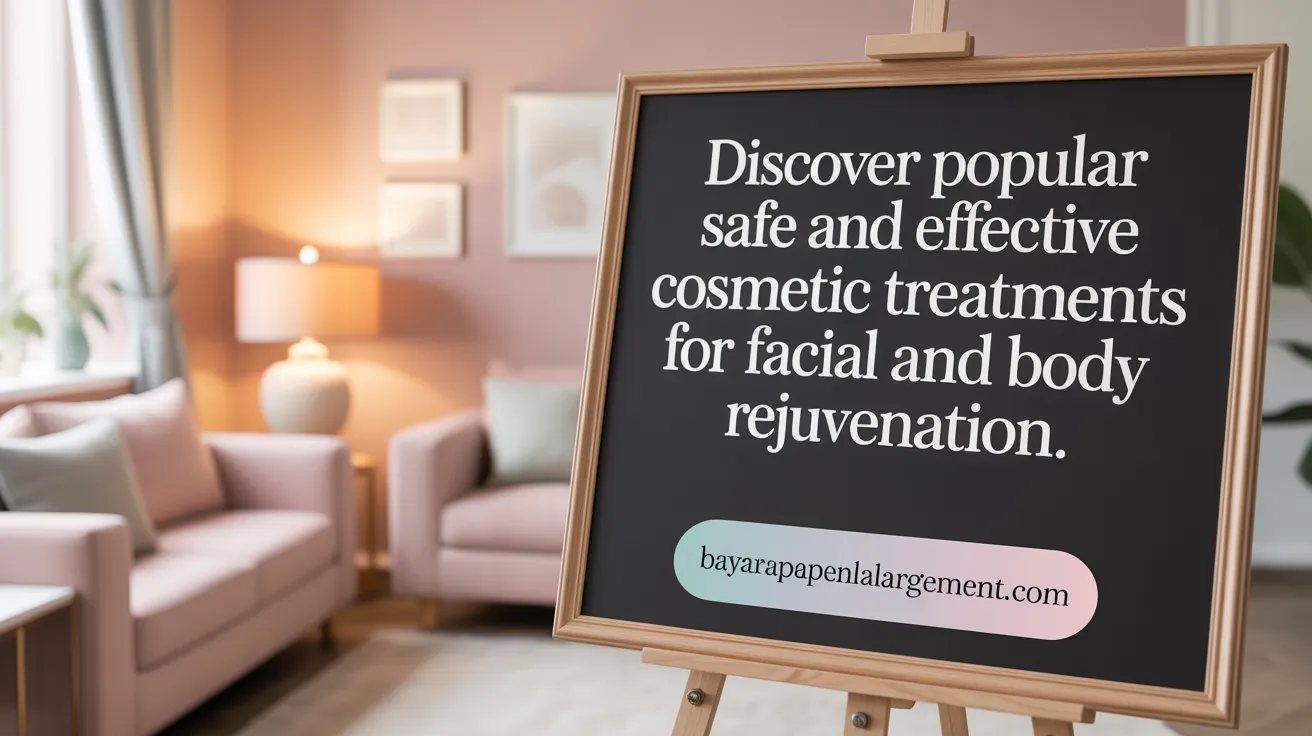 Discover Popular Non-Surgical Cosmetic Treatments for Facial and Body Rejuvenation