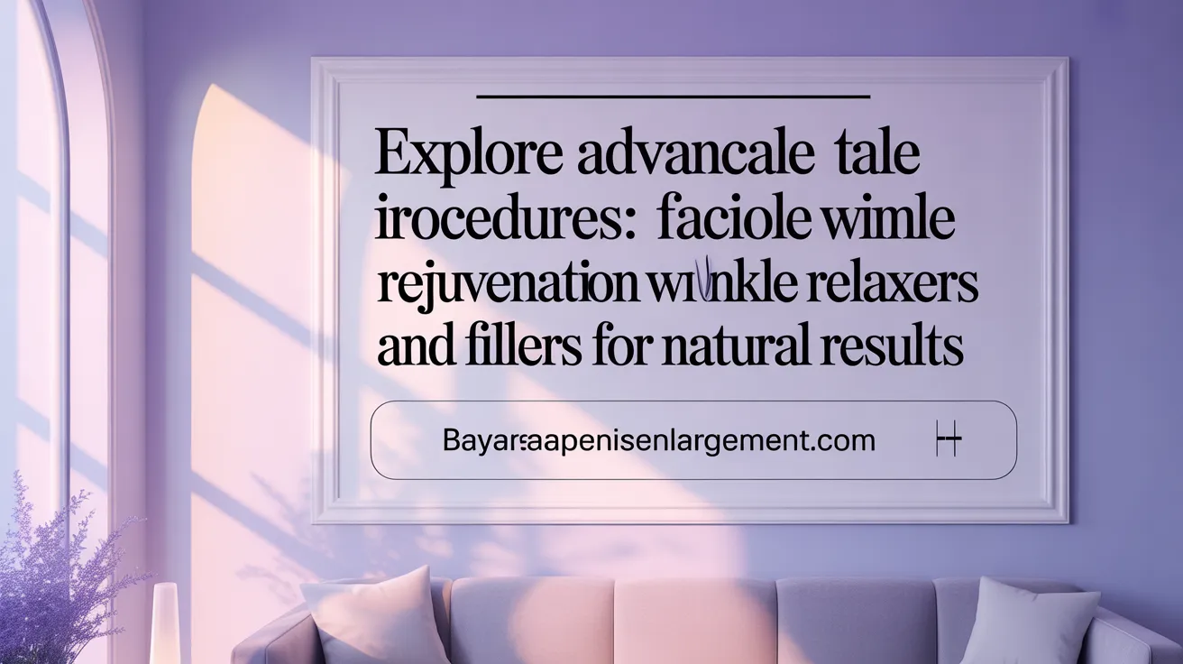 Explore Advanced Injectable Procedures: Wrinkle Relaxers and Fillers for Natural Results