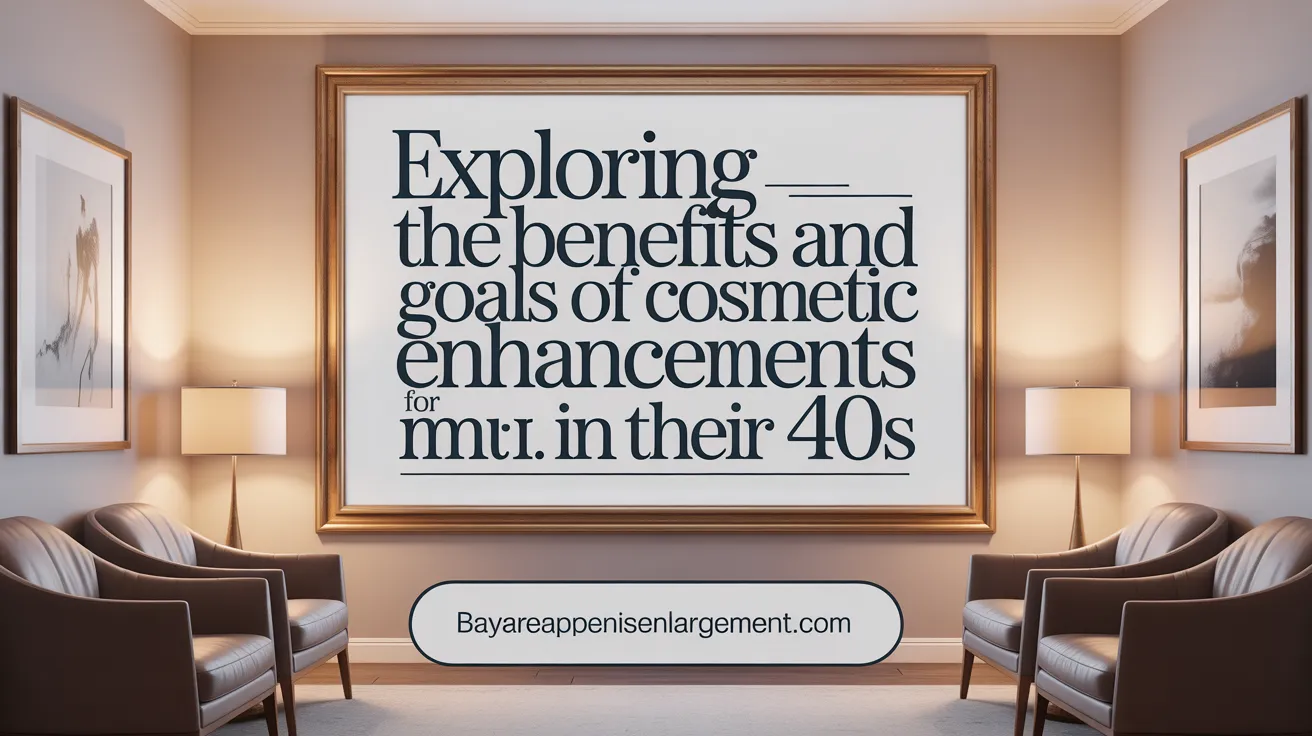 Exploring the Benefits and Goals of Cosmetic Enhancements for Men in Their 40s