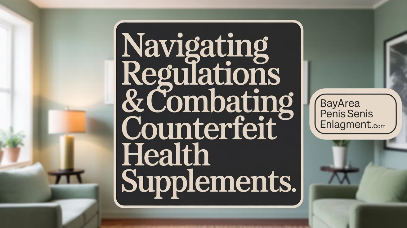 Navigating Regulations &amp; Combating Counterfeit Male Enhancement Products