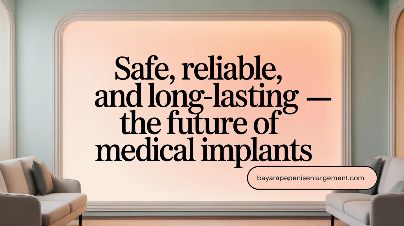 Safe, Reliable, and Long-Lasting — The Future of Penile Implants