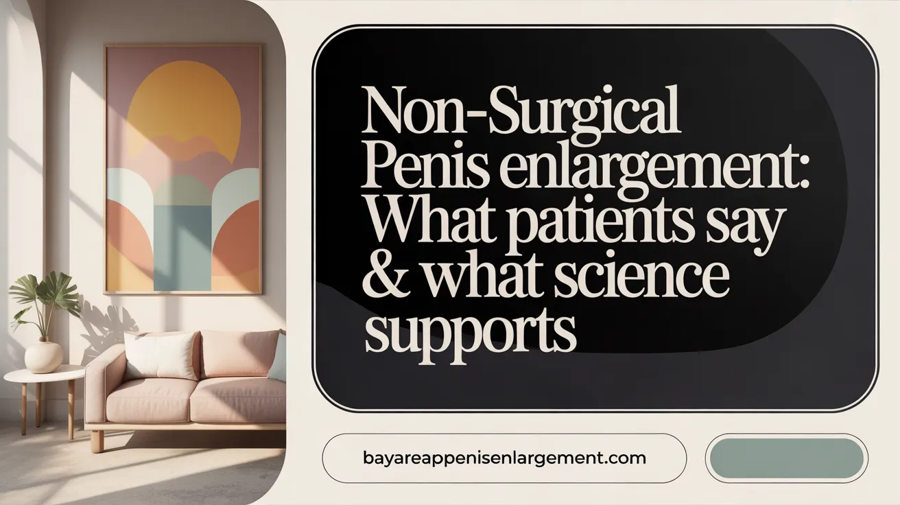Non-Surgical Penis Enlargement: What Patients Say &amp; What Science Supports