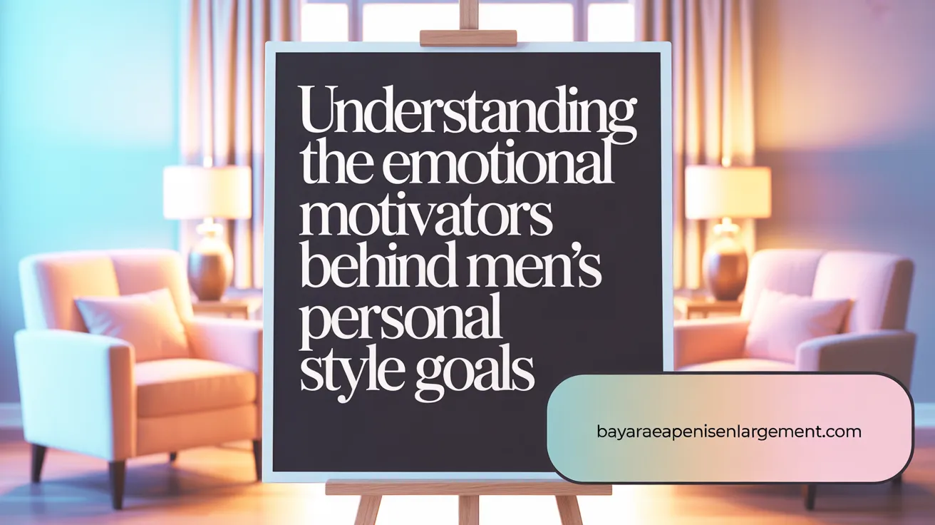 Understanding the Emotional Motivators Behind Men's Aesthetic Goals