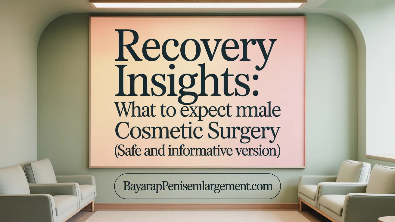 Recovery Insights: What to Expect After Male Cosmetic Surgery