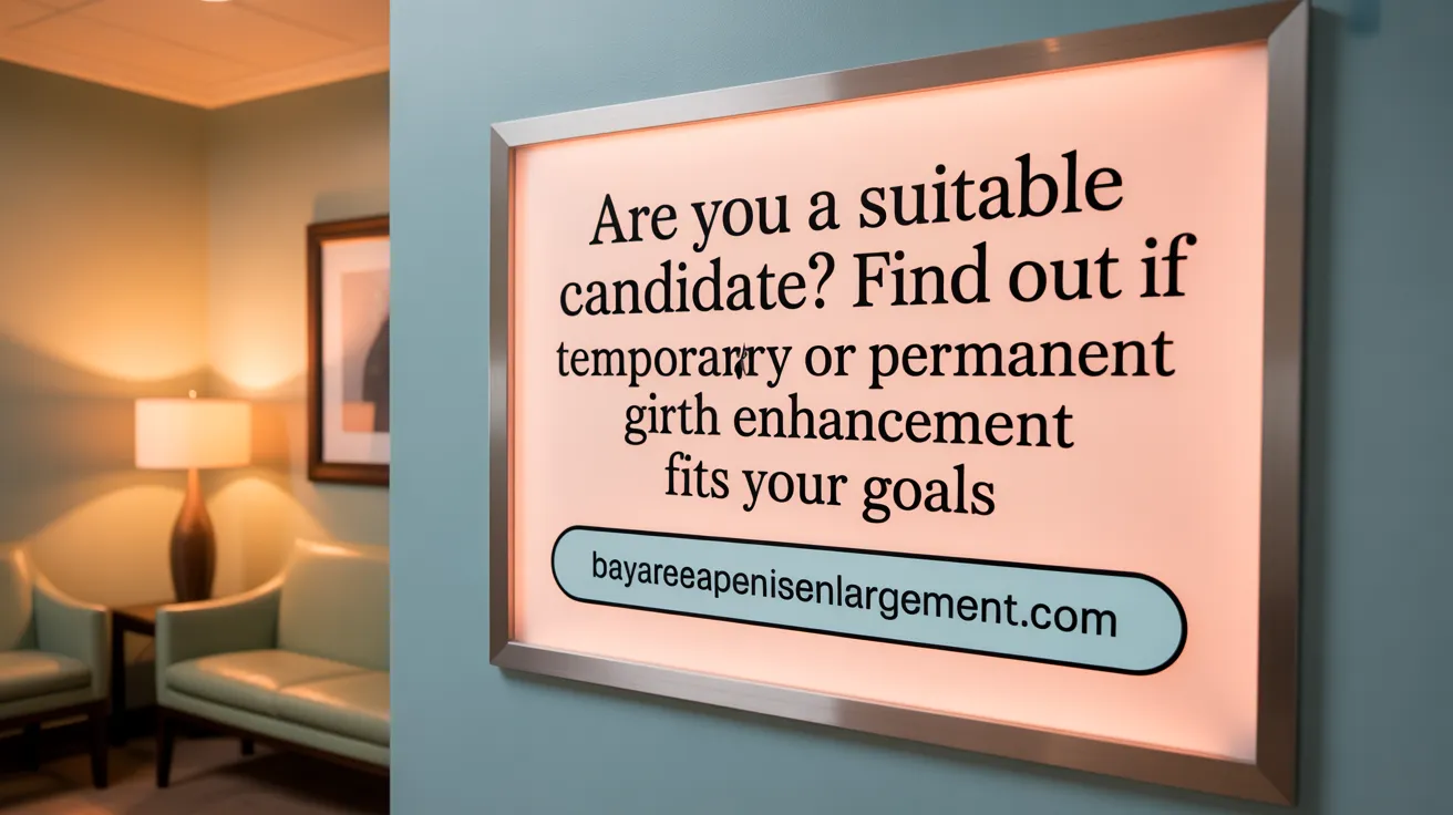 Are You a Suitable Candidate? Find Out if Temporary or Permanent Girth Enhancement Fits Your Goals