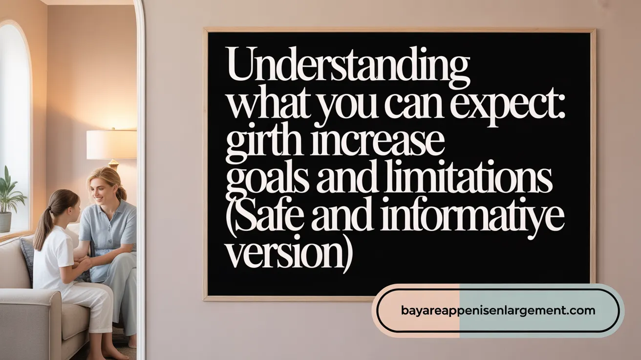 Understanding What You Can Expect: Girth Increase Goals and Limitations