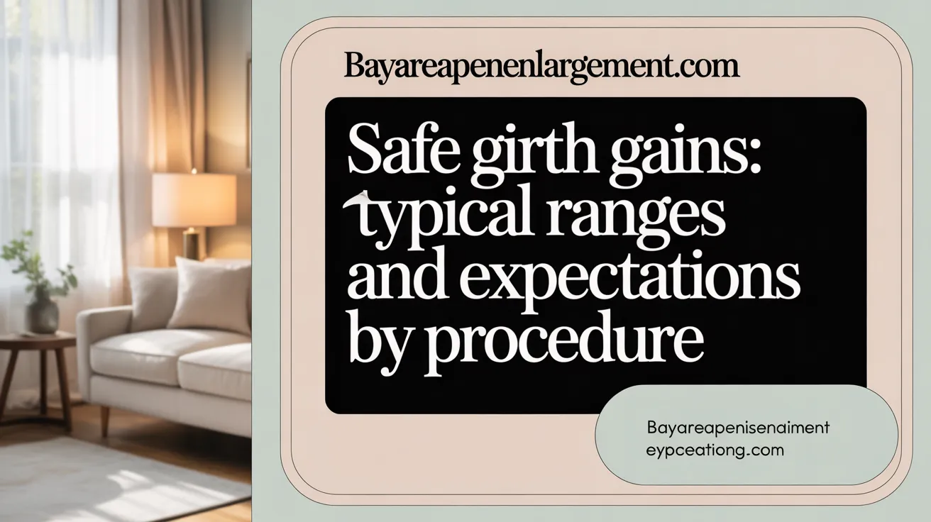 Safe Girth Gains: Typical Ranges and Expectations by Procedure