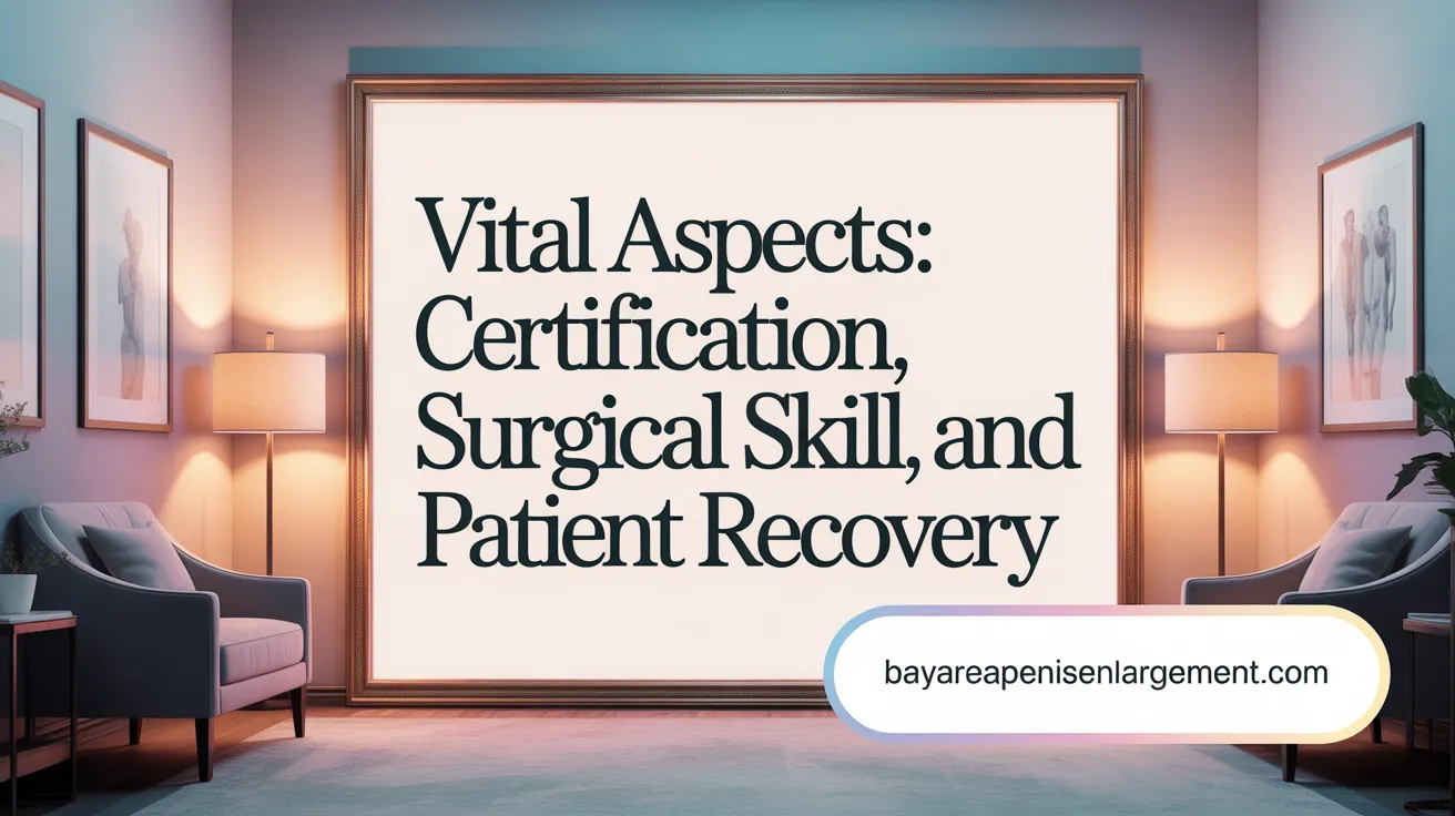 Vital Aspects: Accreditation, Surgeon Expertise, and Post-Operative Care