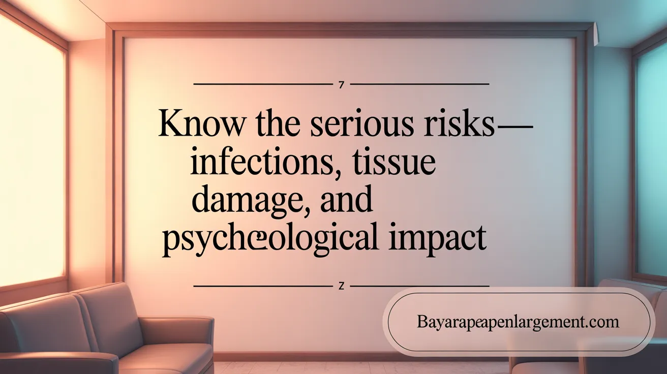 Know the Serious Risks—Infections, Tissue Necrosis, and Psychological Impact