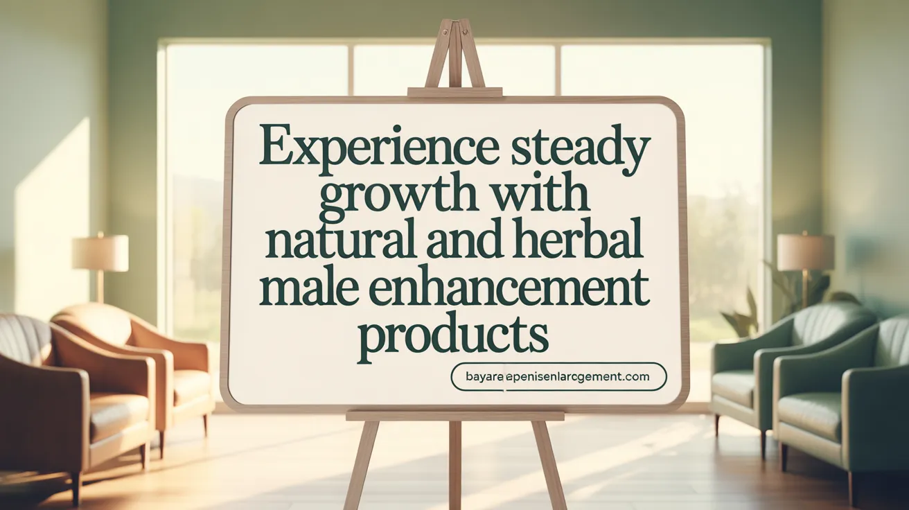 Experience Steady Growth with Natural and Herbal Male Enhancement Products