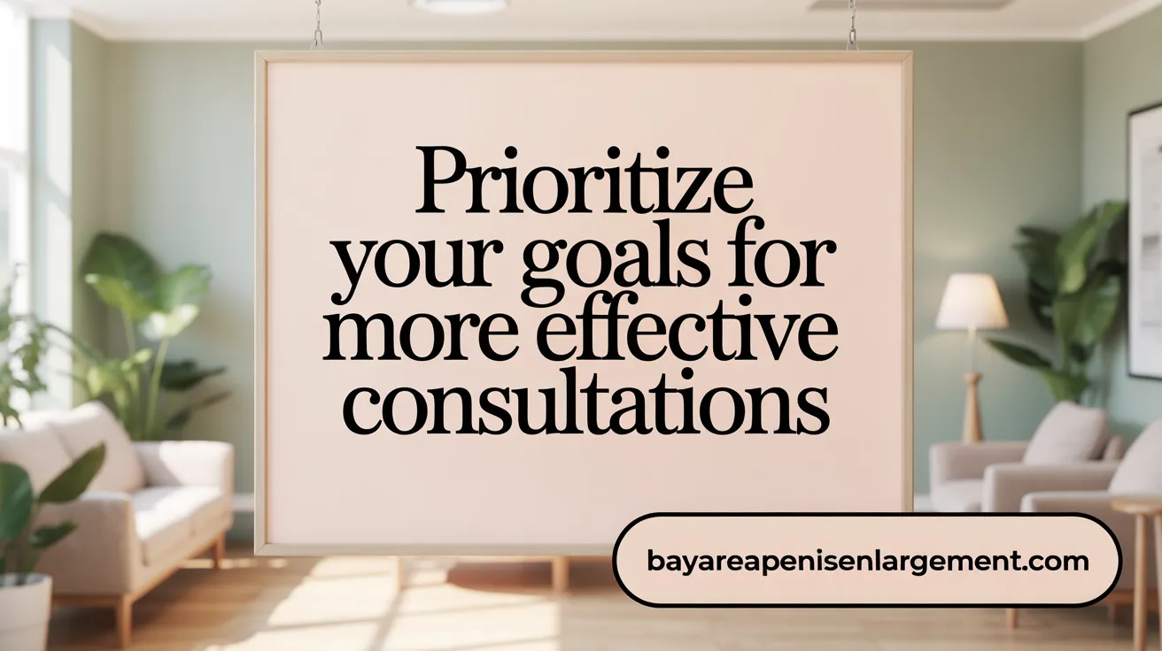 Prioritize Your Goals for More Effective Consultations