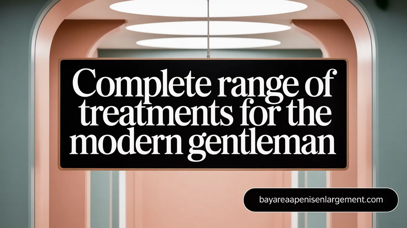 Complete Range of Treatments for the Modern Man