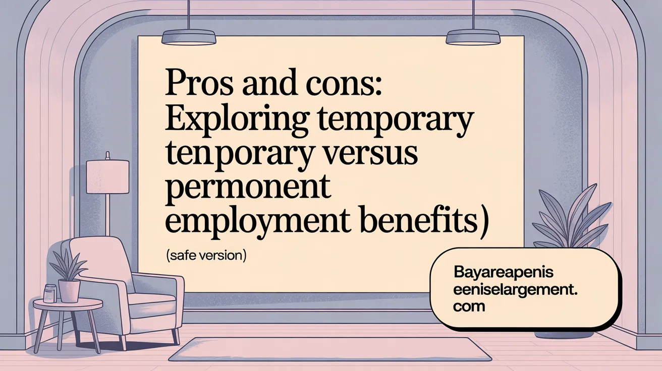 Pros and Cons: Exploring Temporary versus Permanent Employment Benefits