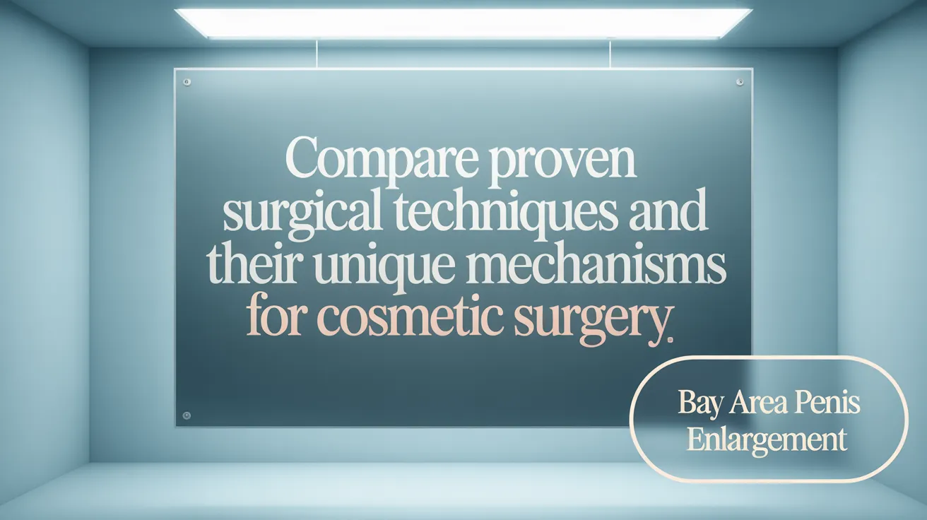 Compare Proven Surgical Techniques and Their Unique Mechanisms for Penis Enlargement