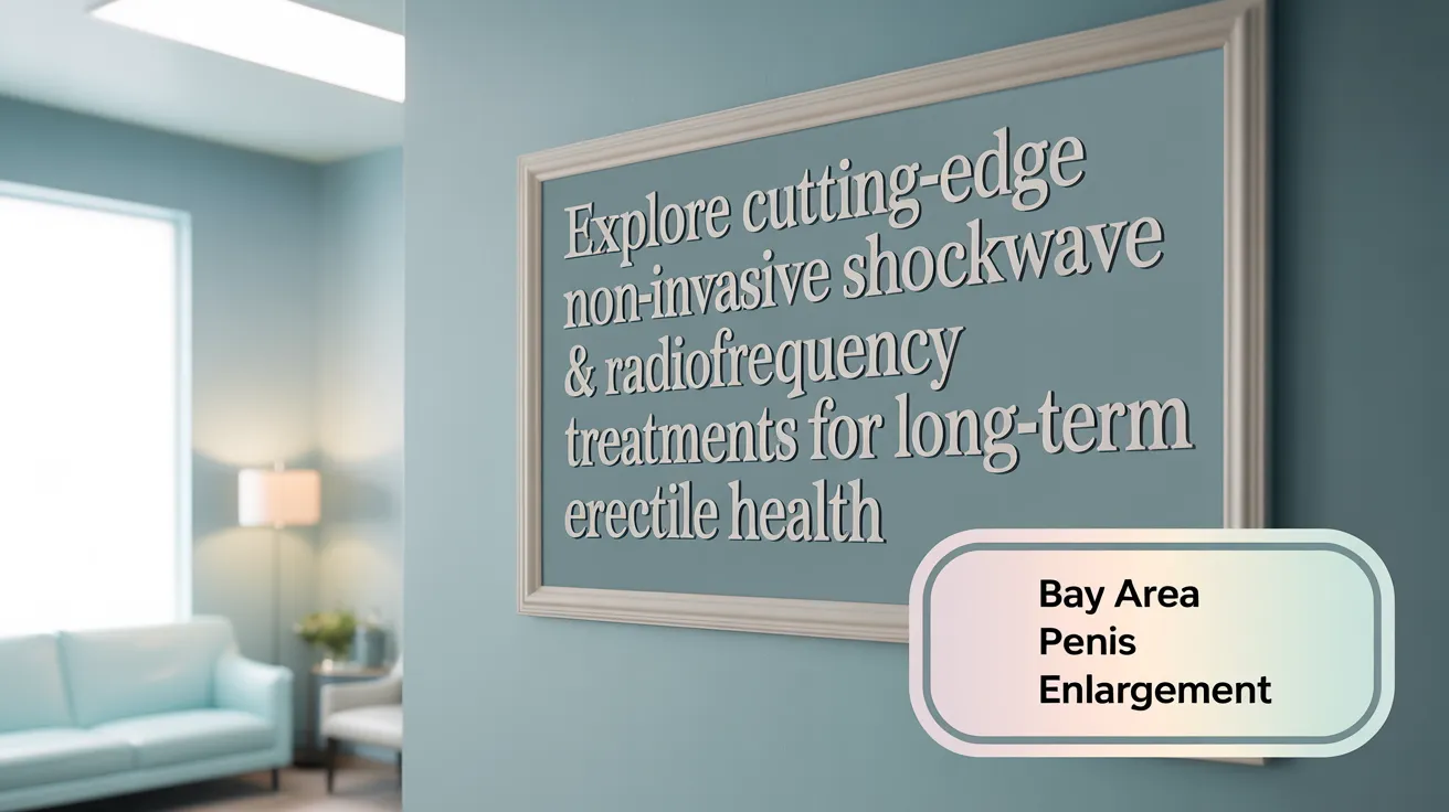 Explore Cutting-Edge Non-Invasive Shockwave & Radiofrequency Treatments for Long-Term Erectile Health