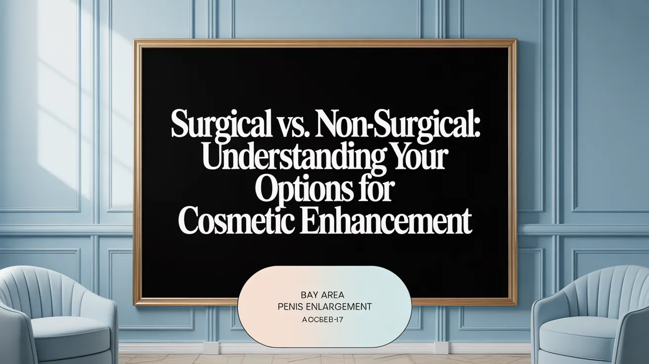 Surgical vs. Non-Surgical: Understanding Your Options for Penile Enhancement