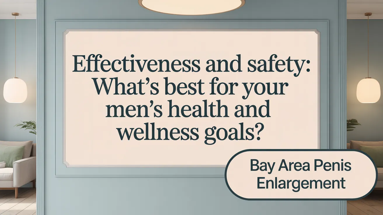 Effectiveness and Safety: What's Best for Your Penile Enhancement Goals?