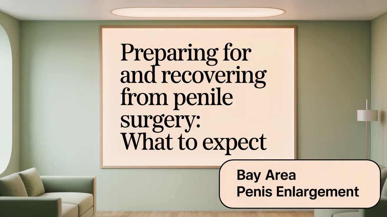 Preparing for and Recovering from Penile Surgery: What to Expect