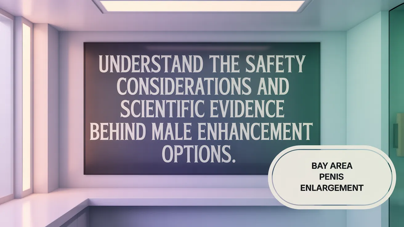 Understand the safety considerations and scientific evidence behind male enhancement options.