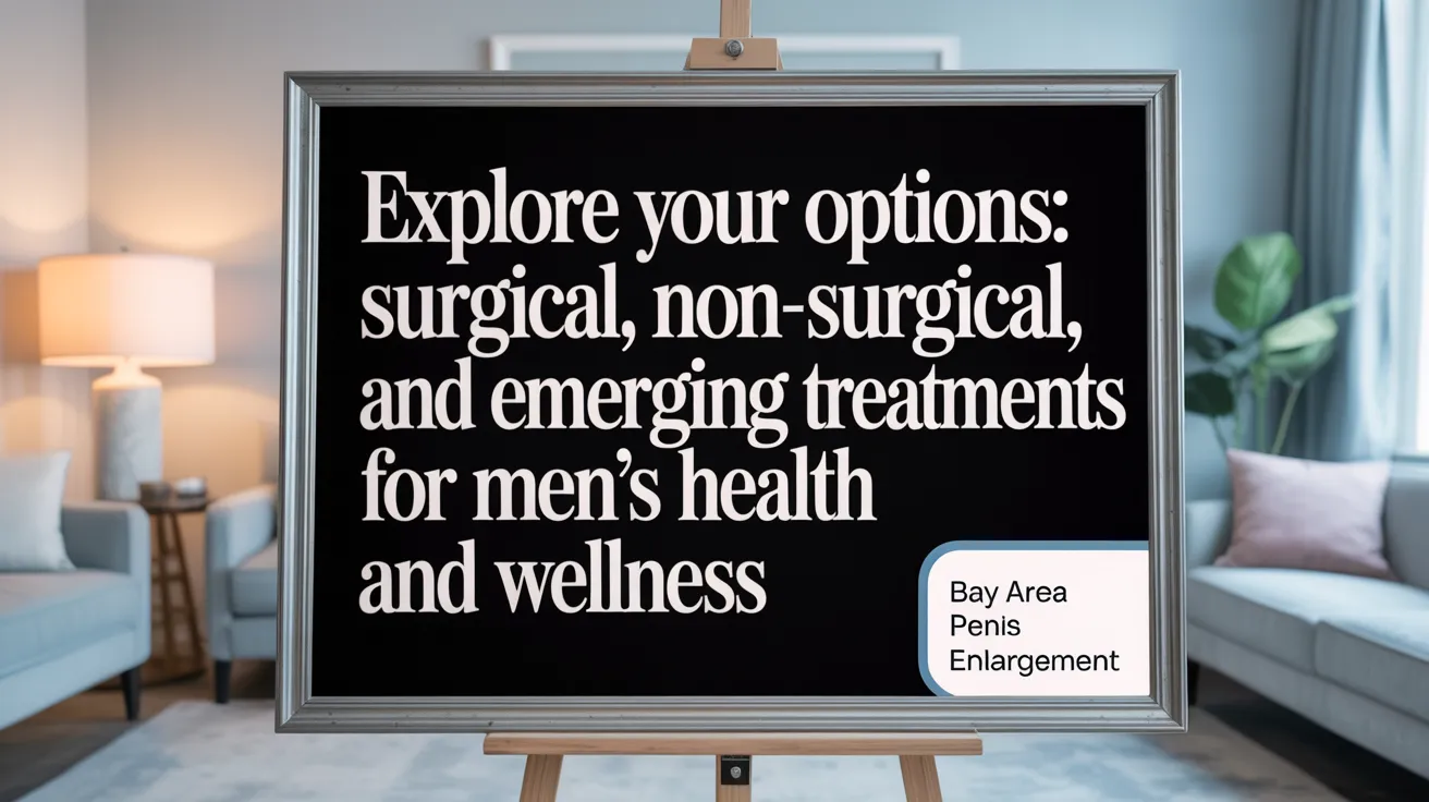 Explore Your Options: Surgical, Non-Surgical, and Emerging Treatments for Male Enhancement