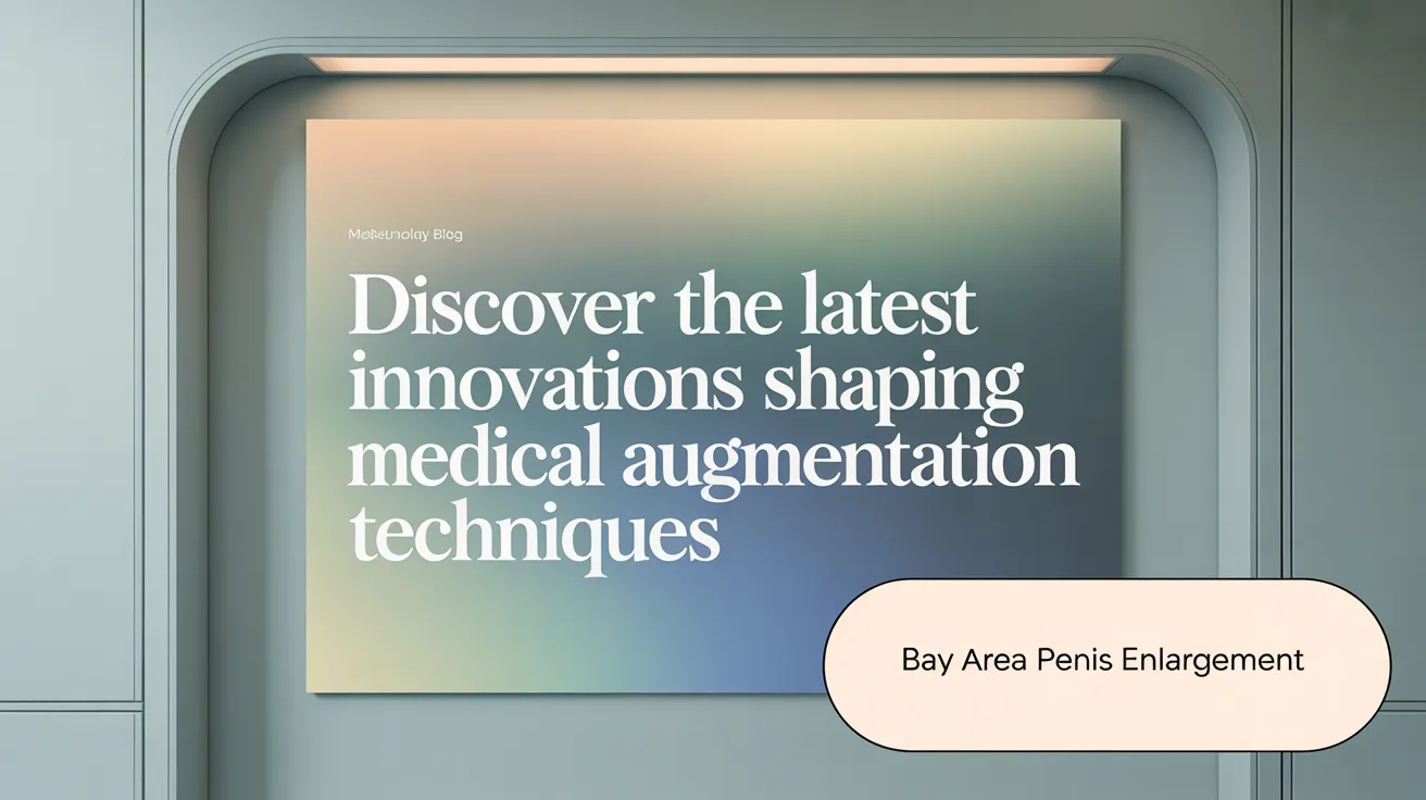 Discover the latest innovations shaping penile augmentation techniques
