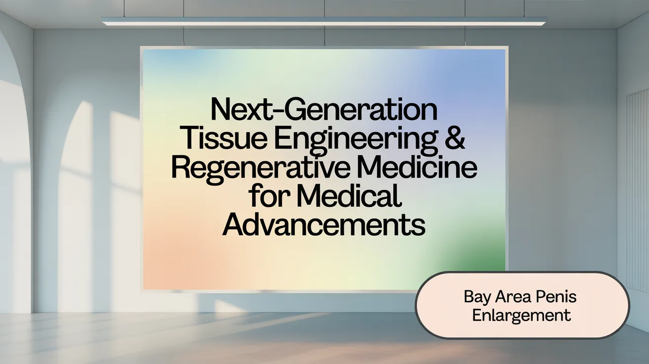 Next-Generation Tissue Engineering & Regenerative Medicine for Penis Enhancement