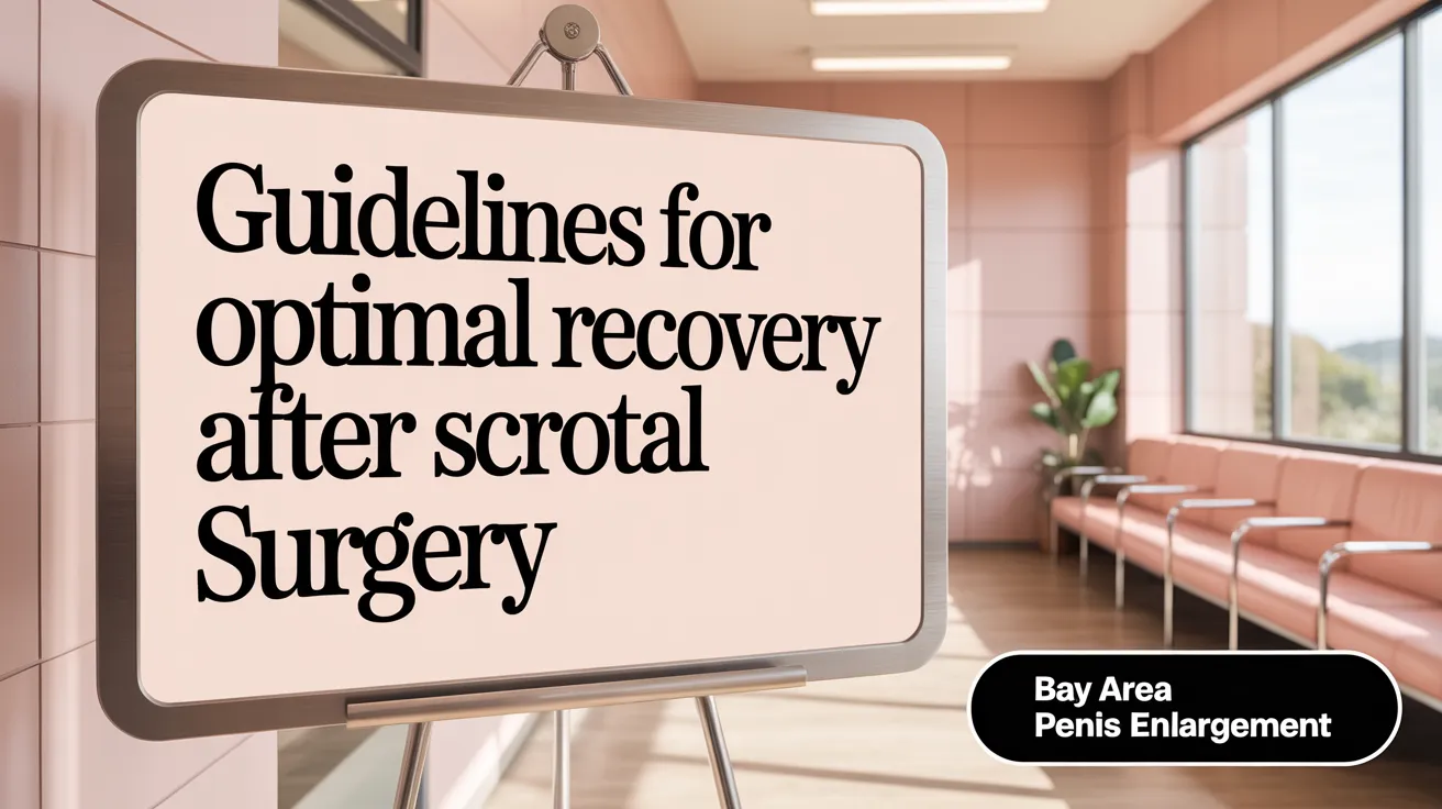 Guidelines for Optimal Recovery After Scrotal Surgery