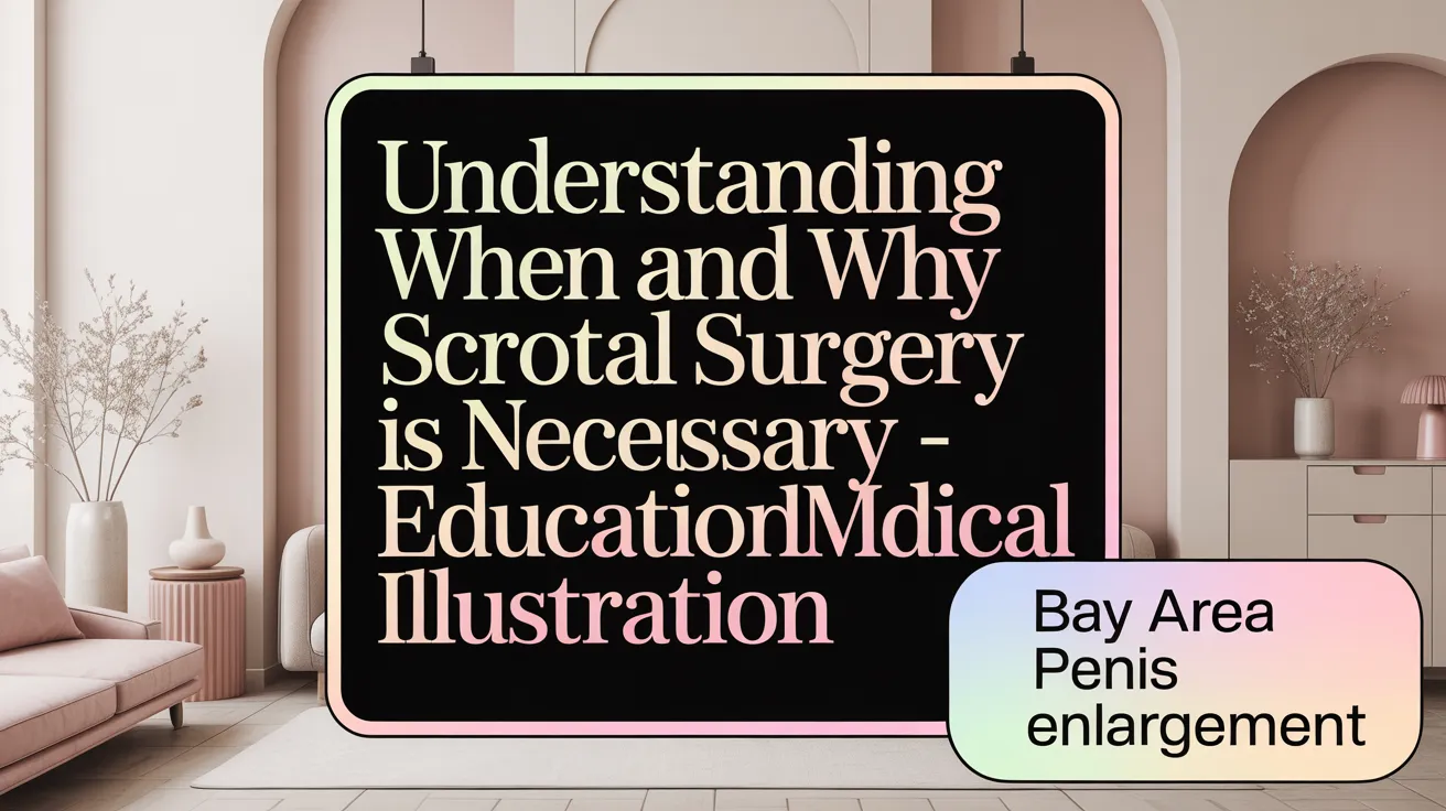 Understanding When and Why Scrotal Surgery is Necessary