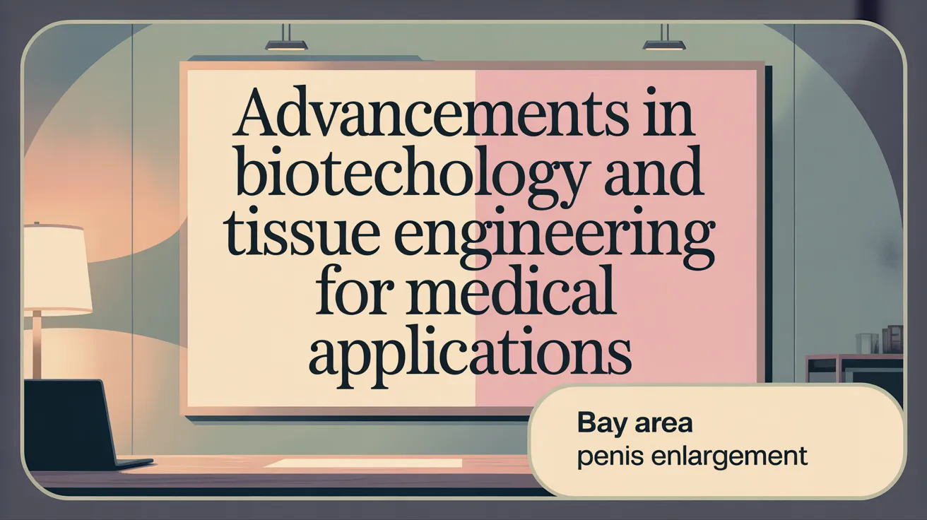 Revolutionizing Penile Enhancement with Biotechnology and Tissue Engineering