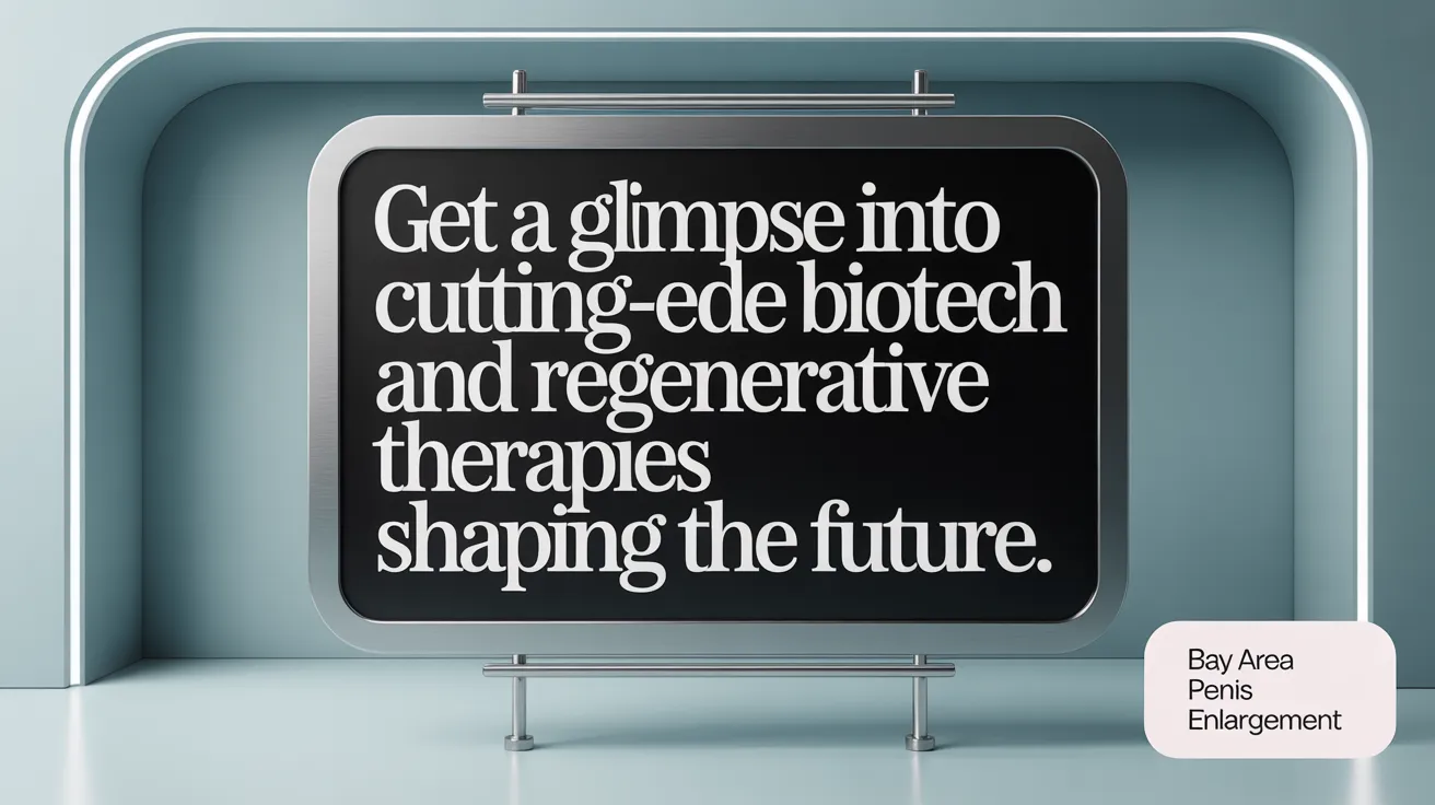 Get a glimpse into cutting-edge biotech and regenerative therapies shaping the future.
