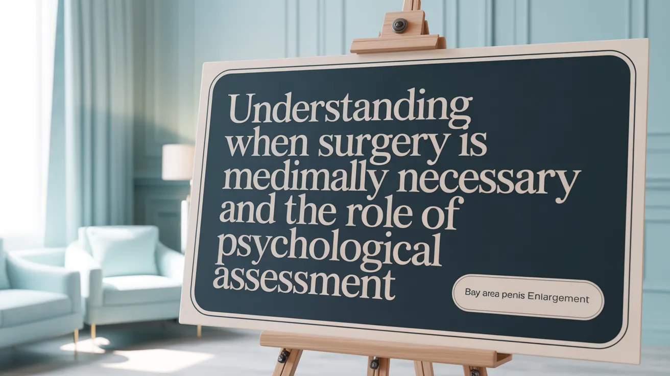 Understanding When Surgery Is Medically Necessary and the Role of Psychological Assessment