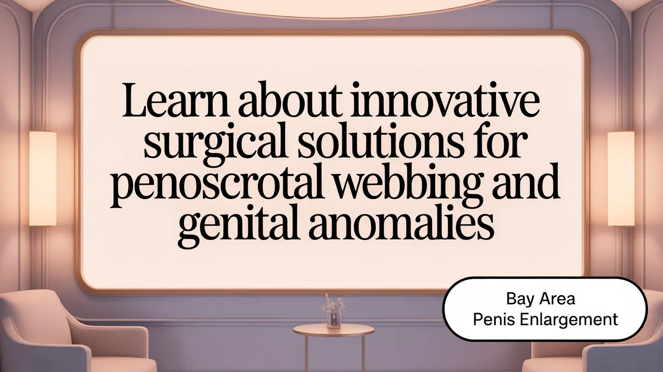 Learn about Innovative Surgical Solutions for Penoscrotal Webbing and Genital Anomalies