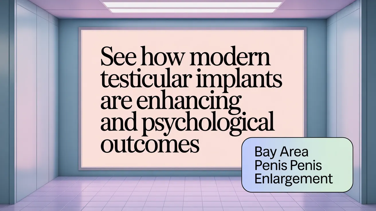 See How Modern Testicular Implants Are Enhancing Aesthetic and Psychological Outcomes