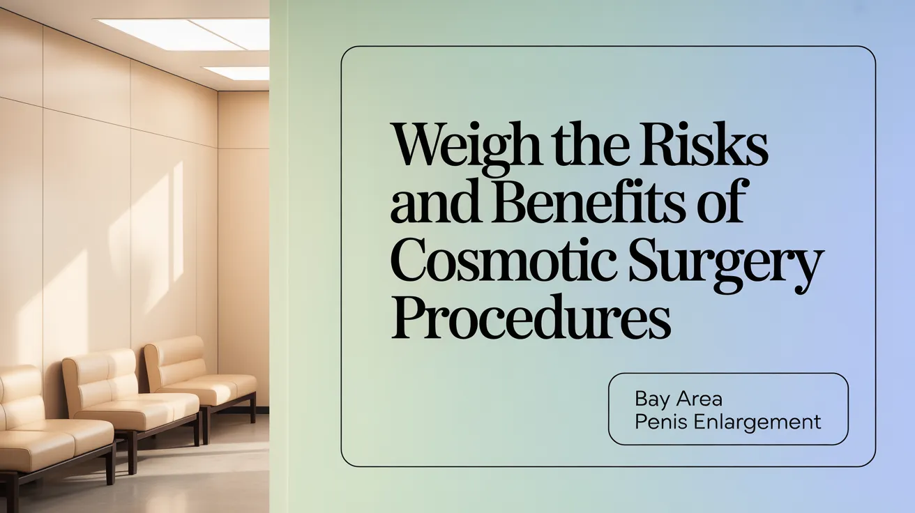 Weigh the Risks and Benefits of Penis Enlargement Procedures