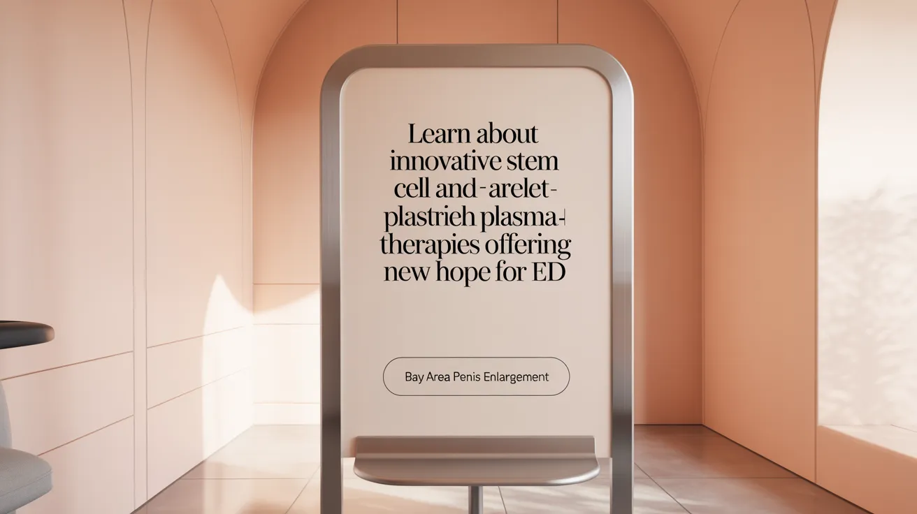 Learn About Innovative Stem Cell and Platelet-Rich Plasma Therapies Offering New Hope for ED