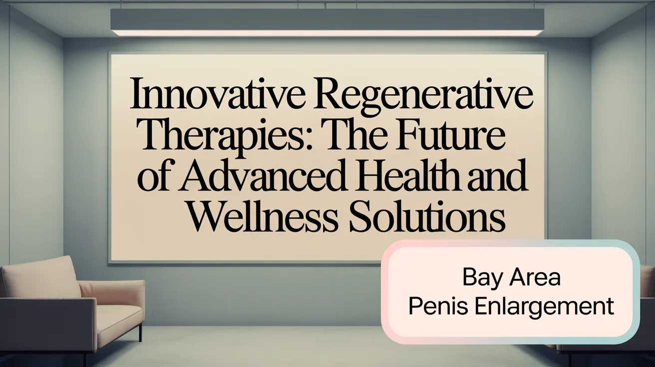 Innovative regenerative therapies: The future of penile enhancement