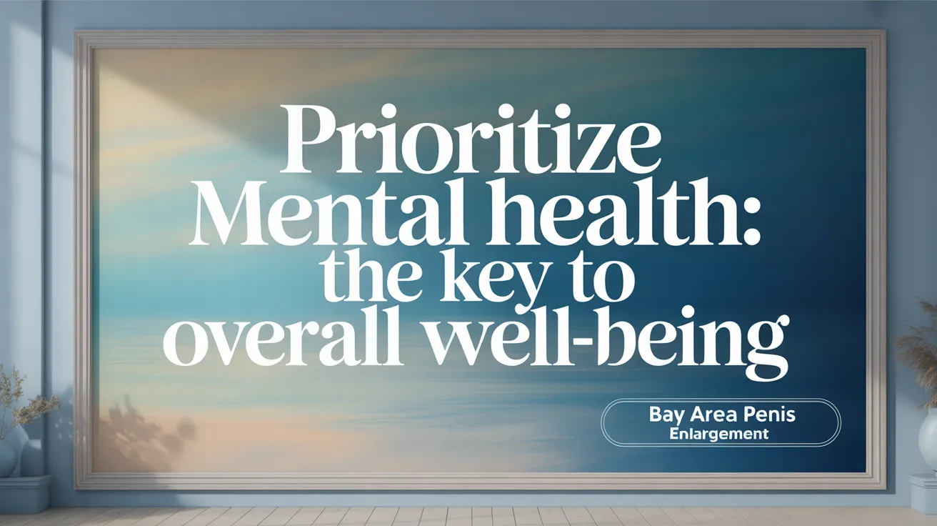 Prioritize mental health: The key to successful penile enhancement
