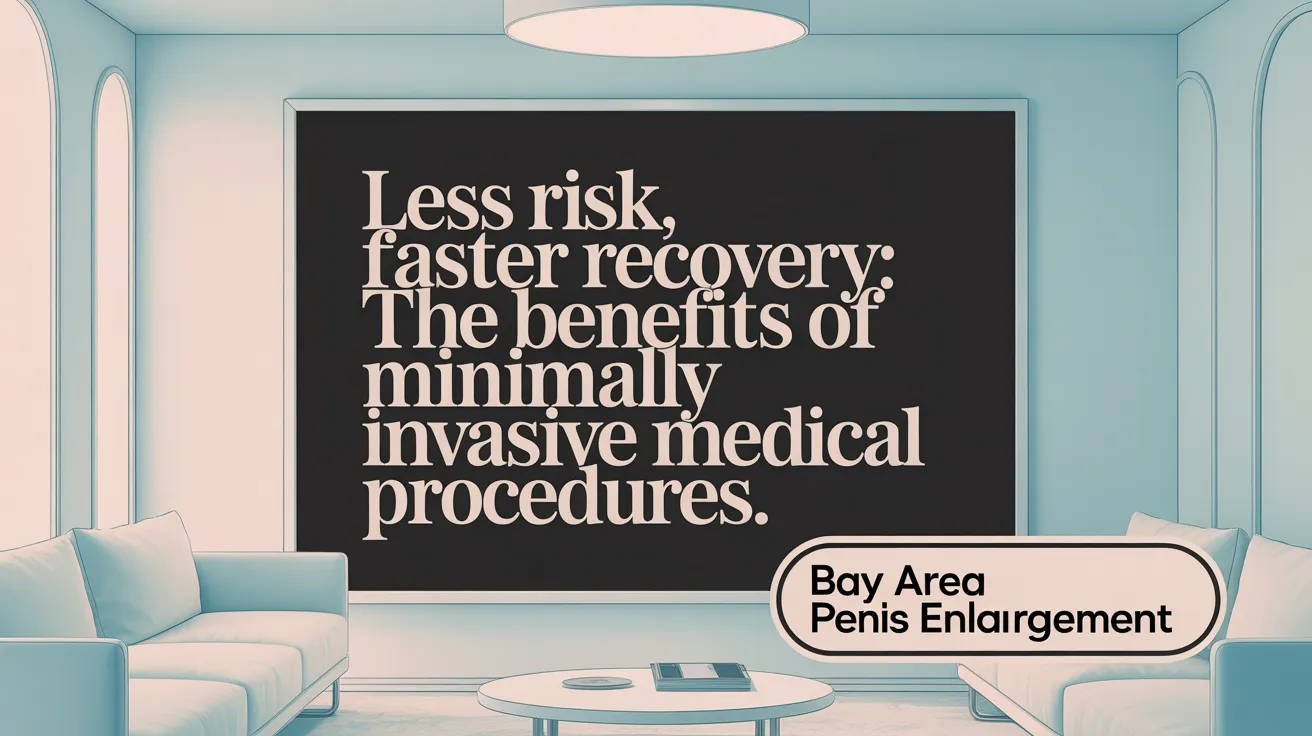 Less risk, faster recovery: The benefits of minimally invasive male genital procedures.
