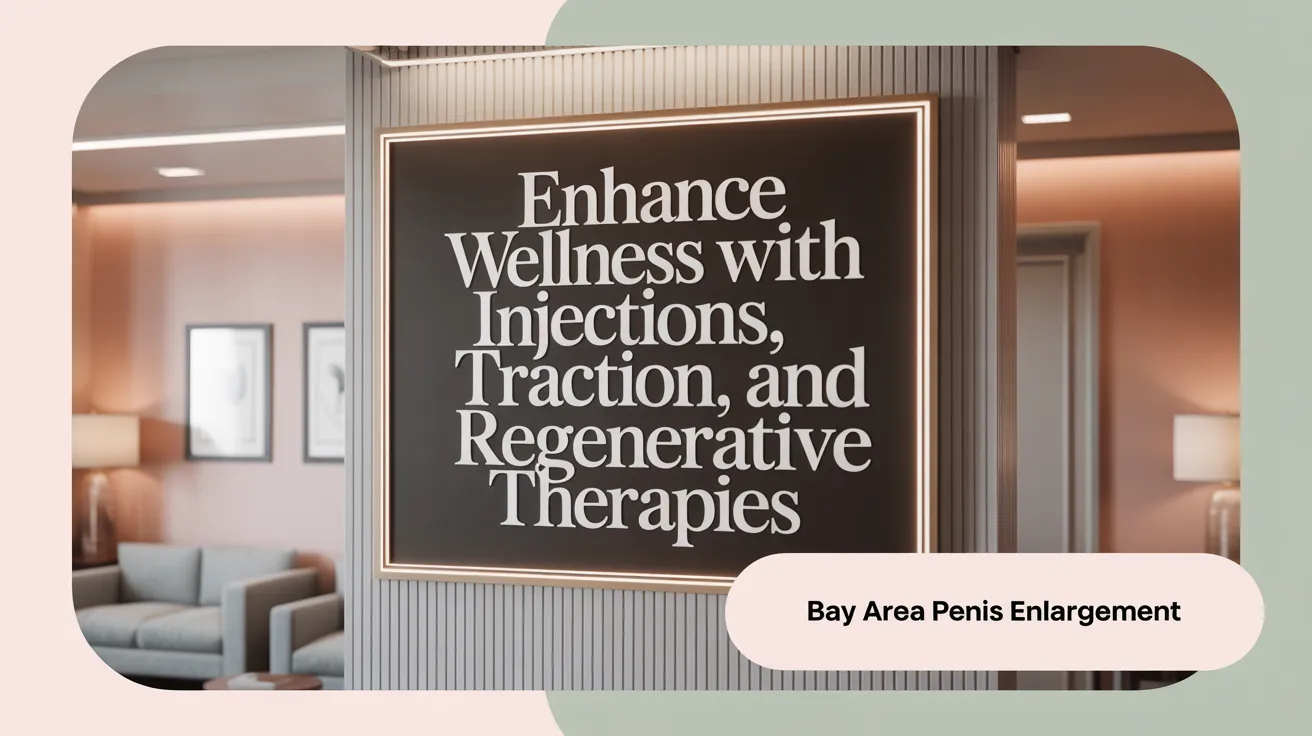 Enhance Penis Size with Injections, Traction, and Regenerative Therapies