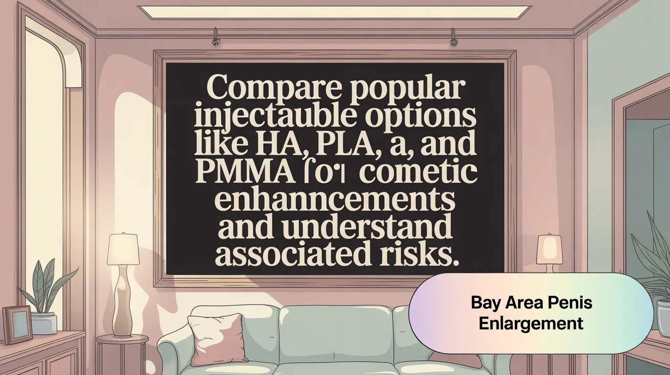 Compare popular injectable options like HA, PLA, and PMMA for lasting girth enhancement and understand associated risks.