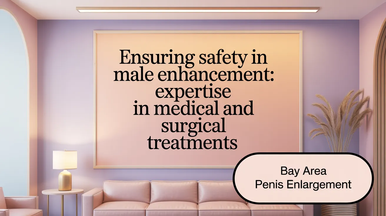 Ensuring Safety in Male Enhancement: Expertise in Medical and Surgical Treatments