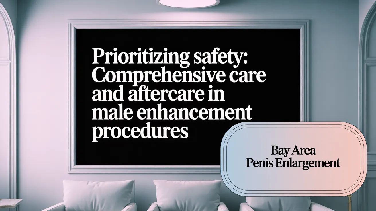 Prioritizing Safety: Comprehensive Care and Aftercare in Male Enhancement Procedures
