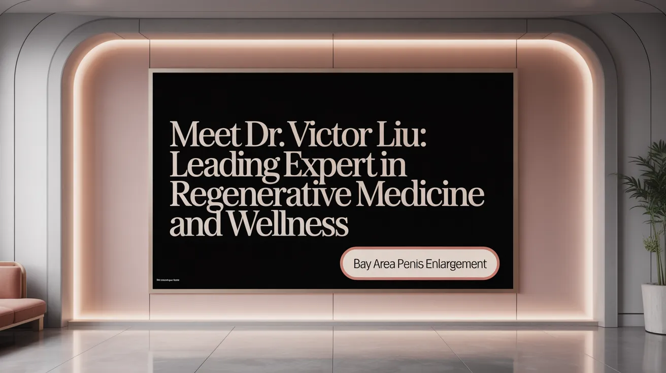 Meet Dr. Victor Liu: Leading Expert in Male Enhancement and Regenerative Medicine