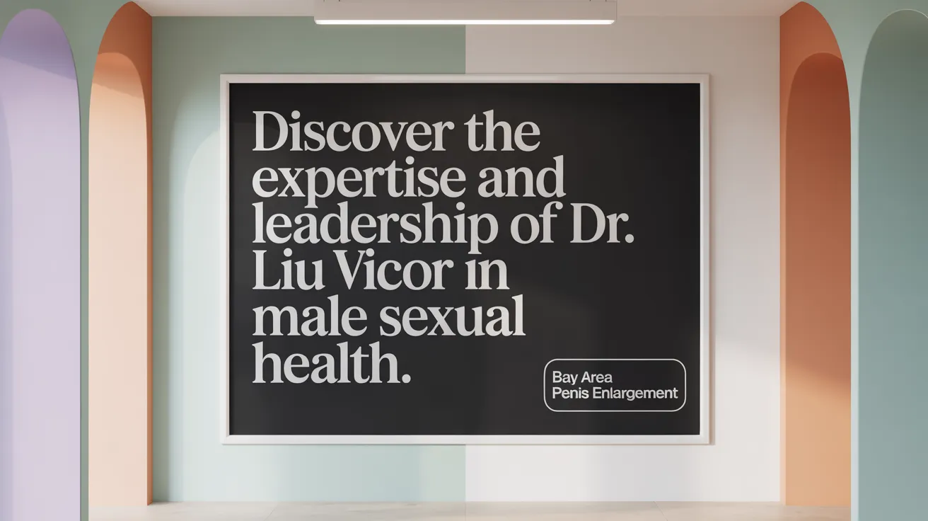 Discover the Expertise and Leadership of Dr. Victor Liu in Male Sexual Health